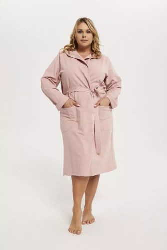 Karina Damenbademantel Italian Fashion - puderrosa