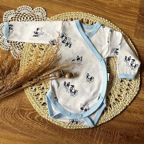 BD14526 Dog Mamatti Langarm-Body mit Umschlag