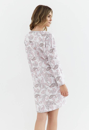 429 Cana Nachthemd aus gebürsteter Baumwolle – orientalisches Rosa