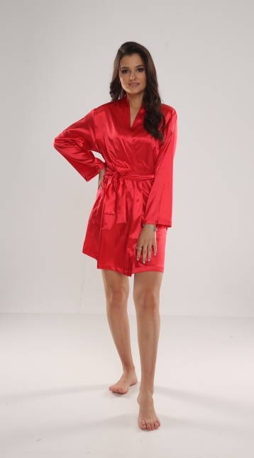 797 Klassischer Damenbademantel Forex - rot