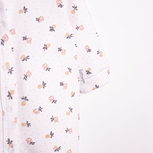 220032 Baby-Schlafanzug Nicol 100% Baumwolle mit langen Ärmeln und zartem Blumenmuster