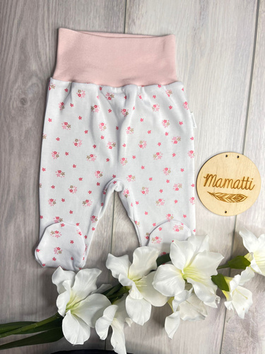 Mamatti Baby-Schlafanzug PD15320 Blumen – Baumwolle, Blumenmuster