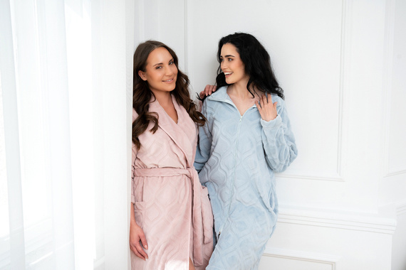 Arena Damenbademantel Italian Fashion - blau