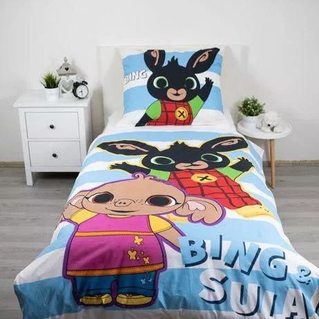 Bettwäsche Bing Hase und Sula 140x200 Jerry Fabrics Baumwolle