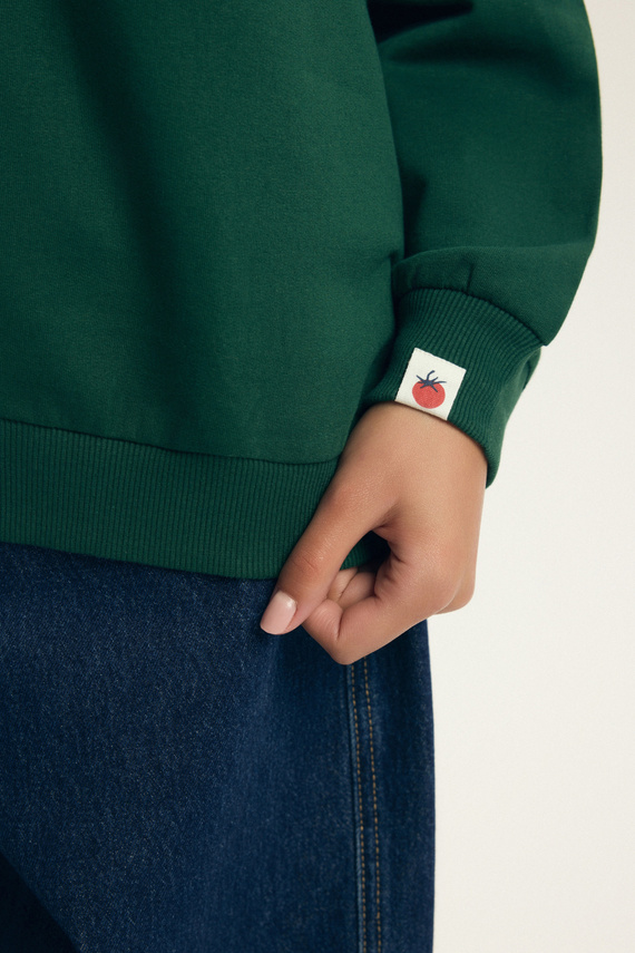 Damen Sweatshirt Dessie Henderson aus Baumwolle, leicht gefüttert, mit Print