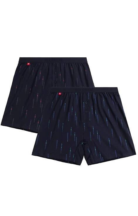 2MBX-074 Atlantic Herren-Boxershorts – Marineblau