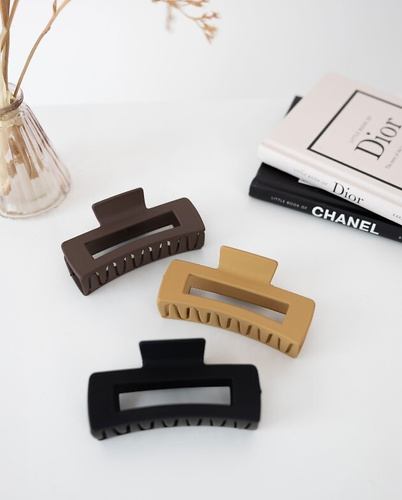 Elegante Haarklammer W26 Sensis – 10 cm – Kamel