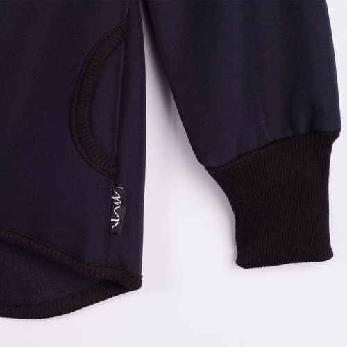 229004 Nicol Softshell-Jacke für Jungen mit Fleece, Kapuze und Reflektoren – marineblau