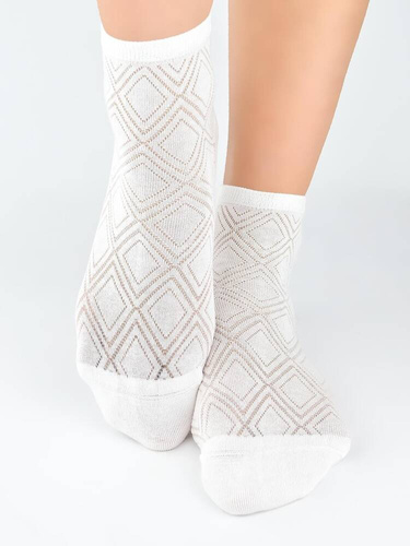 SB127 Damensocken Viskose Noviti – ecru