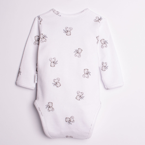 Body zum Wickeln Nicol Figo 223096 100% Baumwolle Koala Langarm