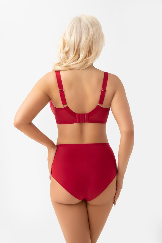 Gorsenia F024 Desire Damen-Slip Rot mit Spitze und Mikrofaser