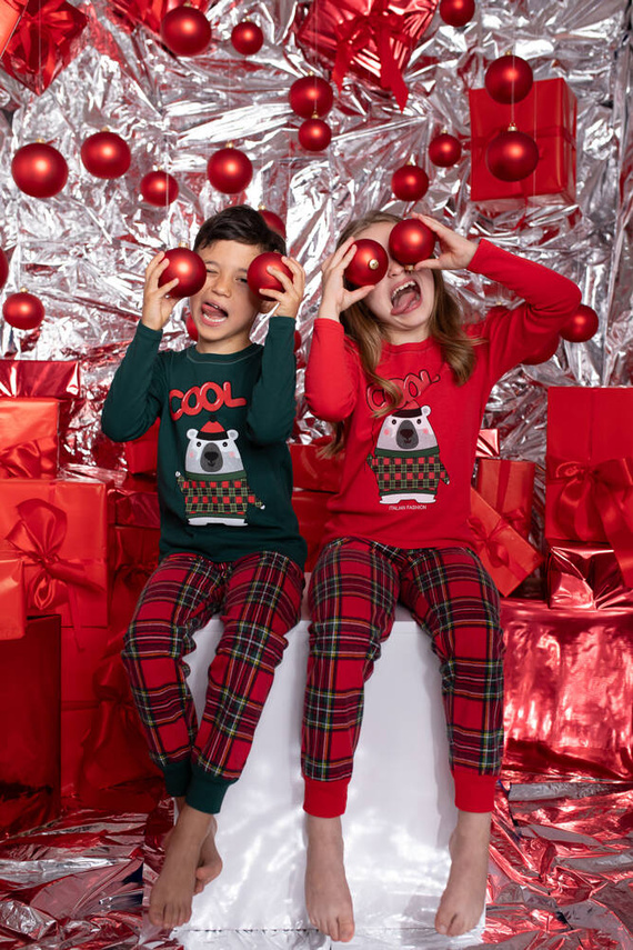 Tess Kinderpyjamas Italian Fashion - rot/print 