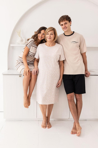Damen Nachthemd 170 Regina – Sommerlich, Aus Weicher Viskose, Kurzarm, Knielang & Atmungsaktiv