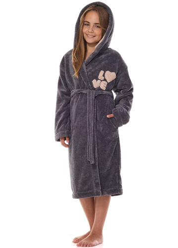 2434 LO L&L Kinderbademantel – Onyx