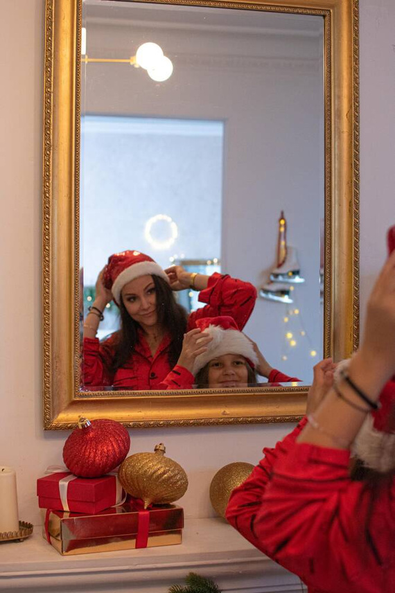 718 Madeleine Cat Love Damen Forex Pyjamas - rot