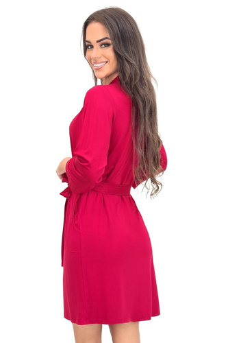 Damenbademantel Sonia Donna mit Spitze | Viskose | 7/8-Ärmel | Bindegürtel