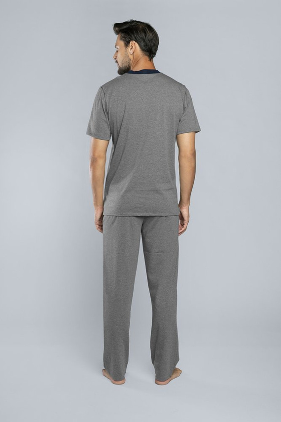 Profit Herrenpyjama mit kurzen Ärmeln, lange Hose Italian Fashion - ¶r.melanż