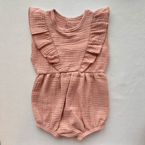 RA50210 Mamatti Musselin-Strampler – schmutziges Rosa