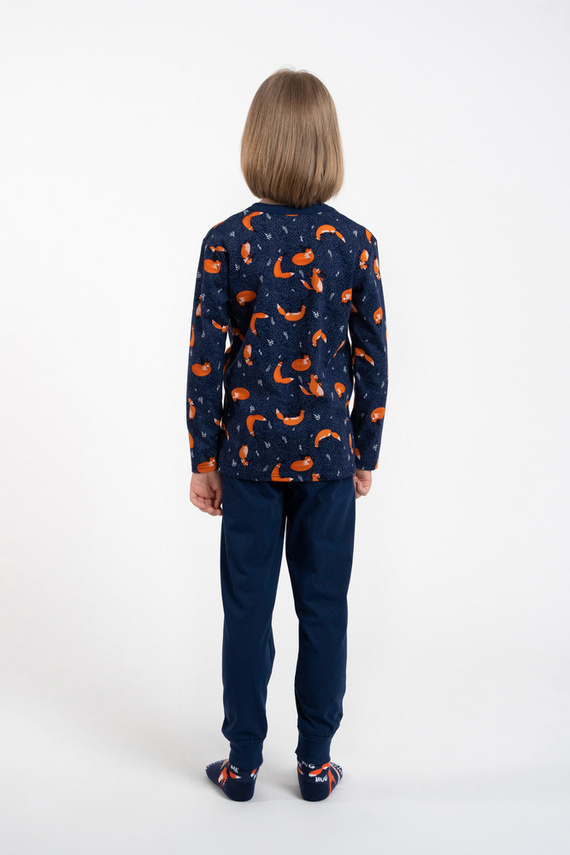 Vitalis Jungen Schlafanzug langarm, lange Hose Italienische Mode