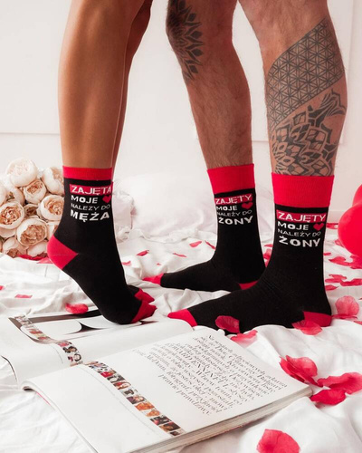 0200-076 Valentinstag Milena Damensocken – schwarz