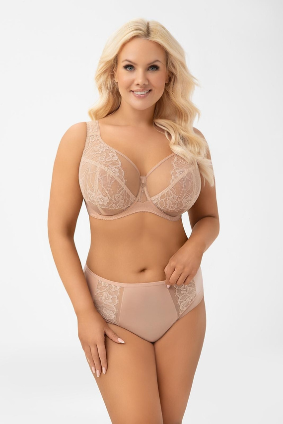 G018 Luisse Almond Gorsenia Soft BH für große Brust, aus Spitze