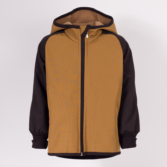 229020 Nicol Softshell-Jacke für Jungen mit Fleece, Kapuze und Reflektoren – olivgrün