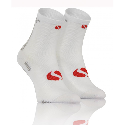 SKB01 Sportsocken Universelle Sportsocken Sesto Senso weiß-rot