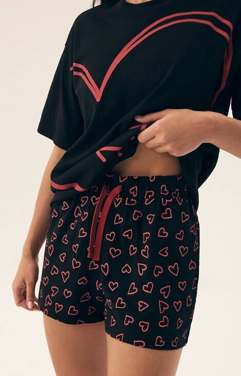 42655 Necesito Henderson Damenpyjama – schwarz