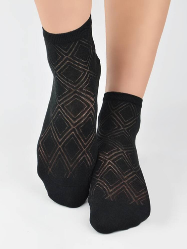 SB127 Viskose Noviti Damensocken – schwarz