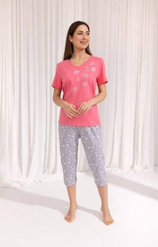 696 Regina Damenpyjama – Rosa