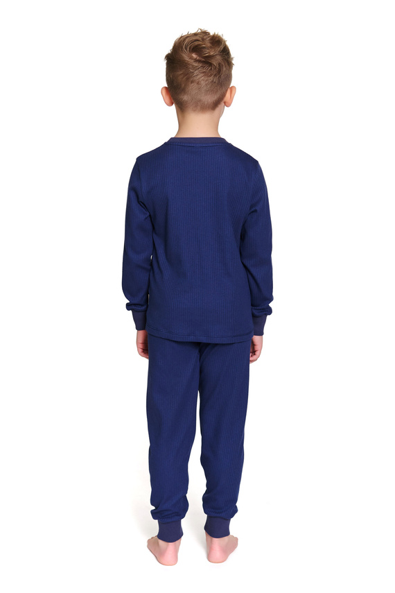 7351 Doctor Nap Kinderpyjama aus Baumwolle – klassischer Komfort – Marineblau