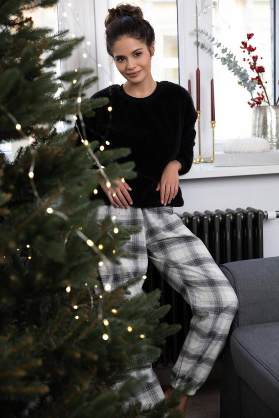 Meredith Sensis Damenpyjama – Schwarz