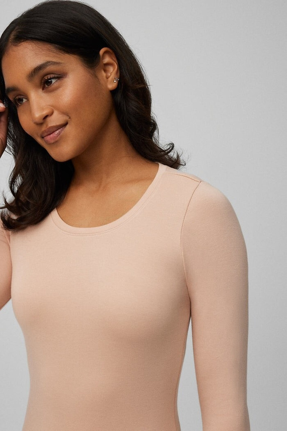 Ysabel Mora 70017 nacktes Damen-Thermo-T-Shirt – weich, atmungsaktiv, hypoallergen, langärmlig