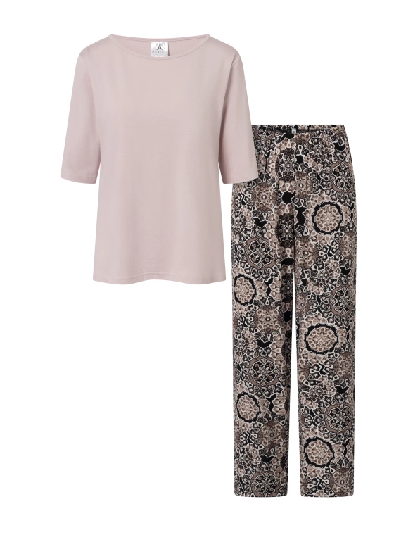 Rosafarbener Damenpyjama „Momenti Per Me“ von Desert Rose