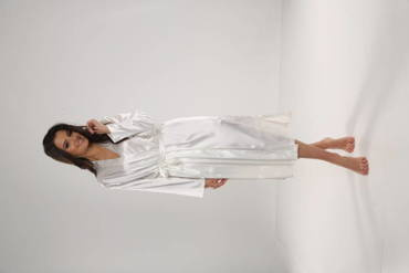 798 Klassischer Damenbademantel Forex - Perle