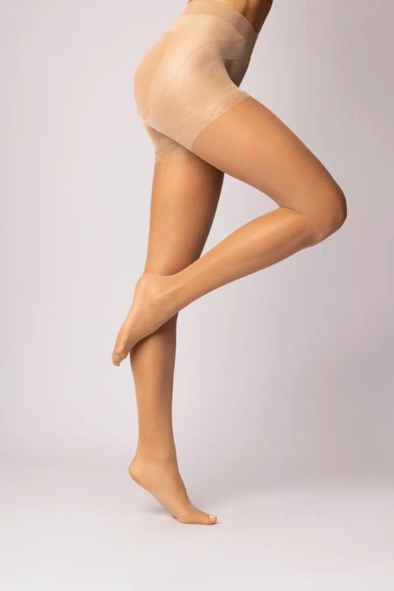 Push-up Damenstrumpfhose 15 DEN | Modellierend, Transparent, Po-Lifting-Effekt Mona beige
