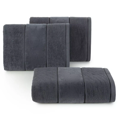Komplett-Set Handtücher Emma Eurofirany Stahl 3 Stück 30x50 50x90 70x140 500 g/m²