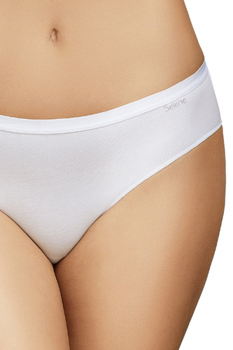 Figi bikini Selene 400 weiß 2er-Pack Baumwolle glatt klassisch
