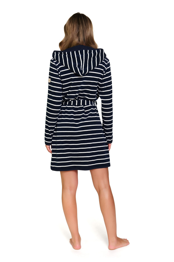 7225 Doctor Nap Damenbademantel – Eleganz und Komfort für jeden Tag – Marine