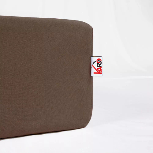 Constance Jersey-Spannbettlaken KARO – Schokolade 030