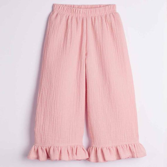 Mädchenhose Nicol 224331 Musselin 100% Baumwolle weit geschnitten, sommerlich - rosa