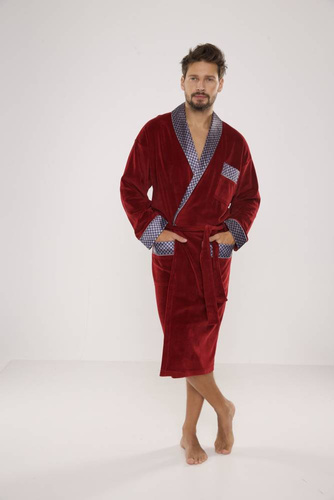 773 Bonjour forex Bademantel für Herren - kastanienbraun