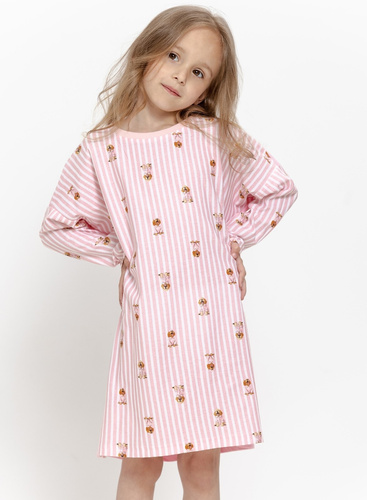 Mädchenbluse Taro Nola 3646 Rosa 100% Baumwolle Langarm