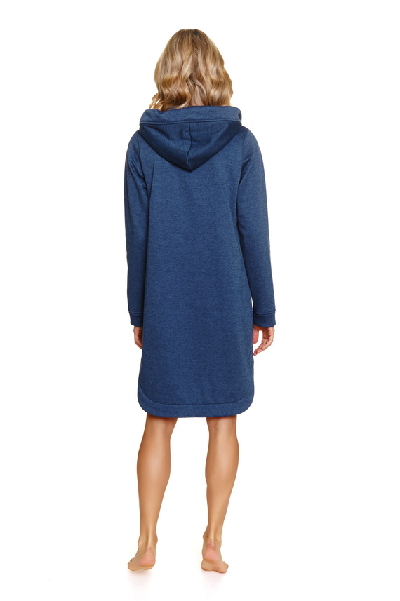 7228 Doctor Nap Damenbademantel – Indigo-Melange