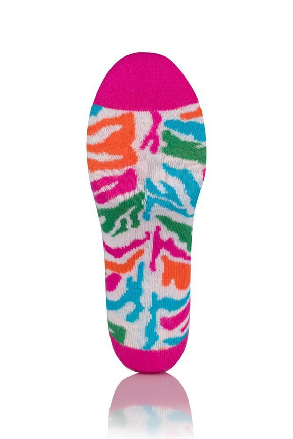S118S Zebra Socken Füße Italienische Mode - Amaranth Druck