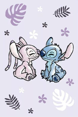 Lilo and Stitch Koc polarowy dziecięcy Jerry Fabrics | Mikrofibra, miękki i lekki