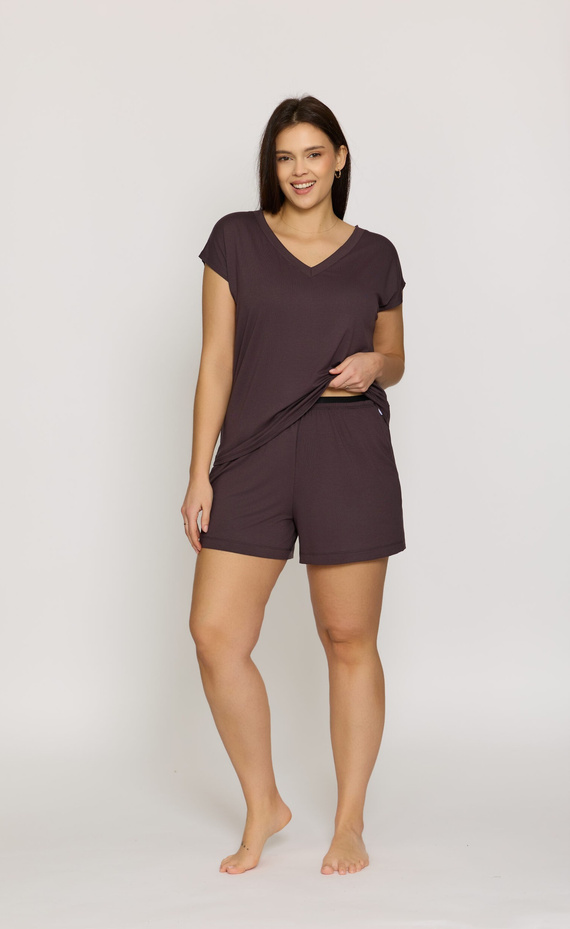 Blaues Pyjamashirt Mefemi Mila PG71 Viskose weich bequem