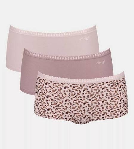 GO Crush Short C3P Damen Shorts 3er-Pack Sloggi - beige