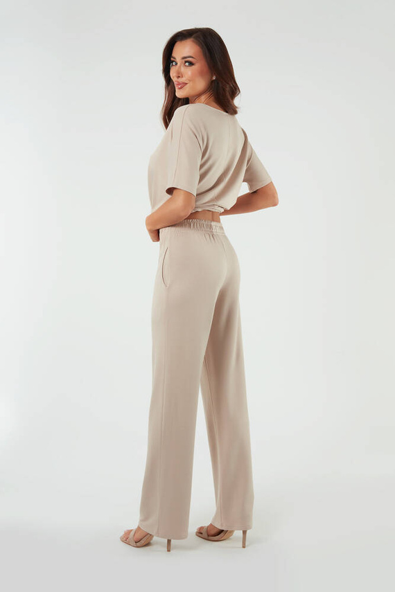 Soler Damen lange Hose Italienische Mode - beige