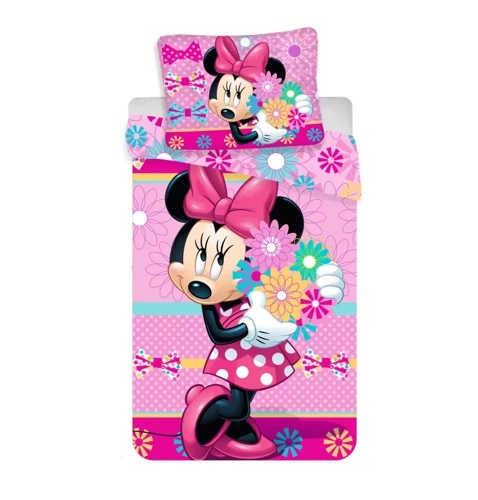 Minnie Mouse Kinder-Baumwollbettwäsche von Jerry Fabrics, rosa